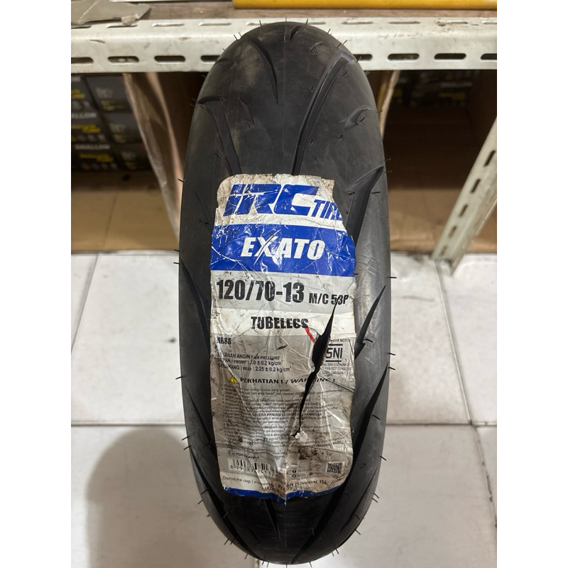 IRC EXATO 120/70 RING 13 TUBELESS