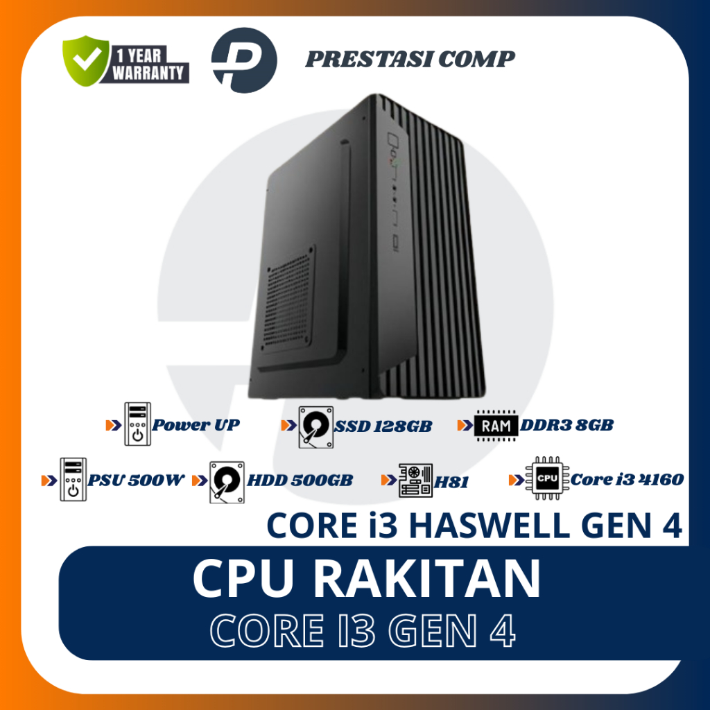 PC Rakitan Core i3 Haswell Gen 4