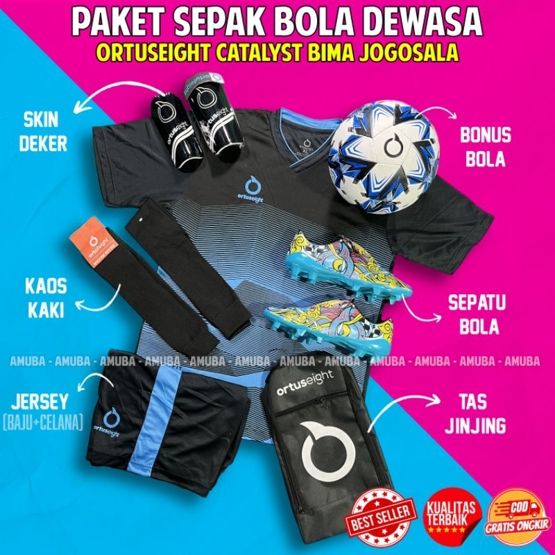 Promo Sepatu Bola Ortus Catalyst Bima Jogosala Bonus Bola Lengkap Paket Komplit Sepatu Sepak Bola Or