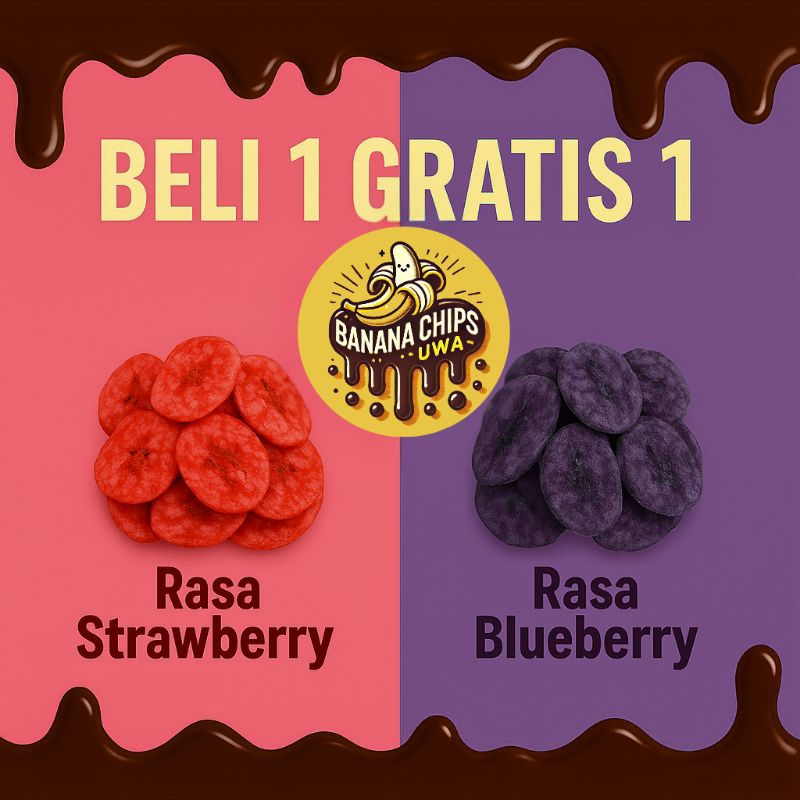 

Lezatoz_Genz Keripik Pisang Lumer Beli 1 Gratis 1 Kemasan Pouch