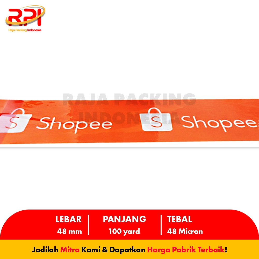 

Lakban OnlineShop / Online Shop / Olshop 48 mm x 100 Yard x 48 Mic SNS RAJA PACKING INDONESIA