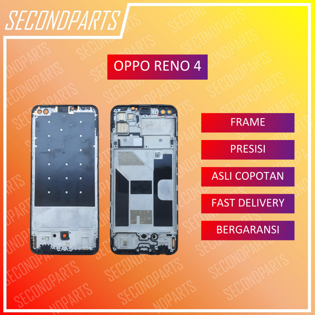 FRAME RANGKA TULANGAN LCD FOR OPPO RENO 4 ORIGINAL COPOTAN