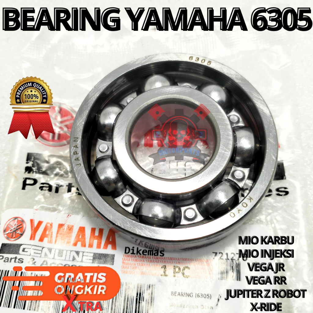 BEARING YAMAHA 6305 UNTUK MOTOR.MIO KARBU,MIO INJEKSI,VEGA JR,VEGA RR,JUPITER Z ROBOT,X-RIDE.YGP BER