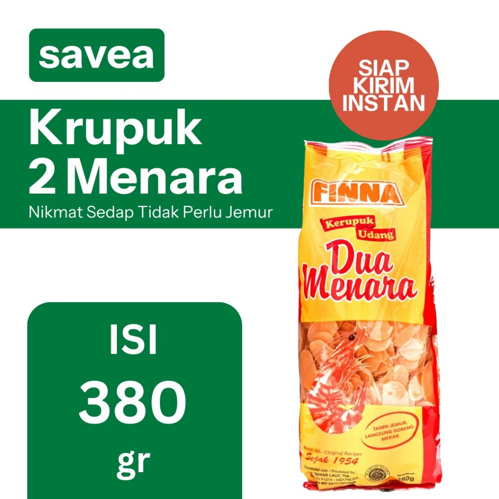 

FINNA KERUPUK UDANG DUA MENARA 380g
