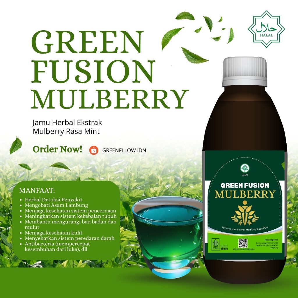 

Jamu Herbal Green Fusion Mulberry Untuk Kesehatan Tubuh