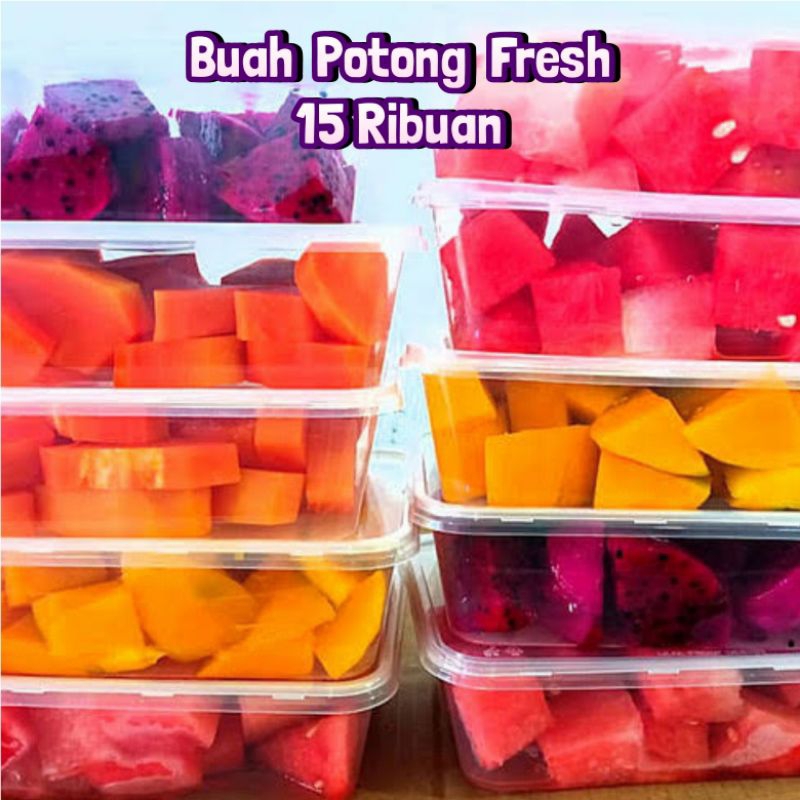 

BUAH POTONG MIKA PEPAYA MELON NANAS SEMANGKA / BUAH SEGAR POTONG FRESH