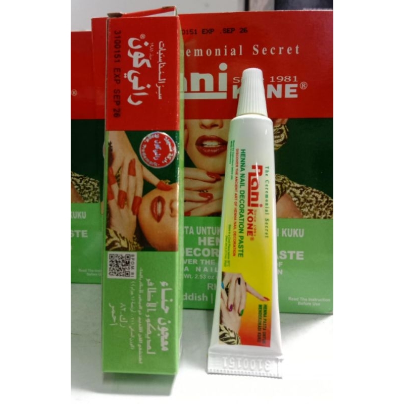 Rani Nail Henna kuku halal BPOM pacar kuku