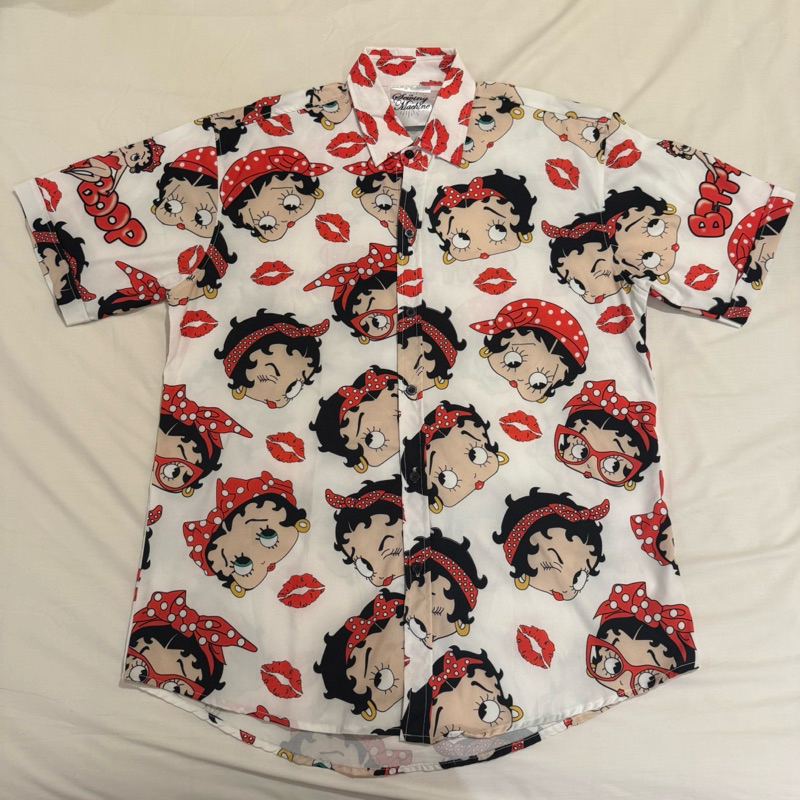 SEWING MACHINE Betty Boop Oversize Shirt | Bangkok Thailand Baju Kemeja Wanita