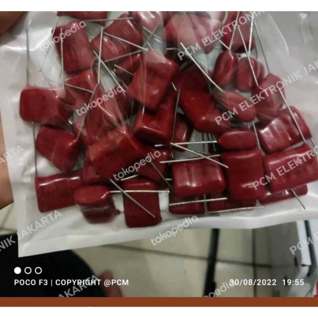 RE3529 kapasitor capacitor milar 103 10nf 10 nf 250v 250volt 250 volt by PCM LTC GLODOK
