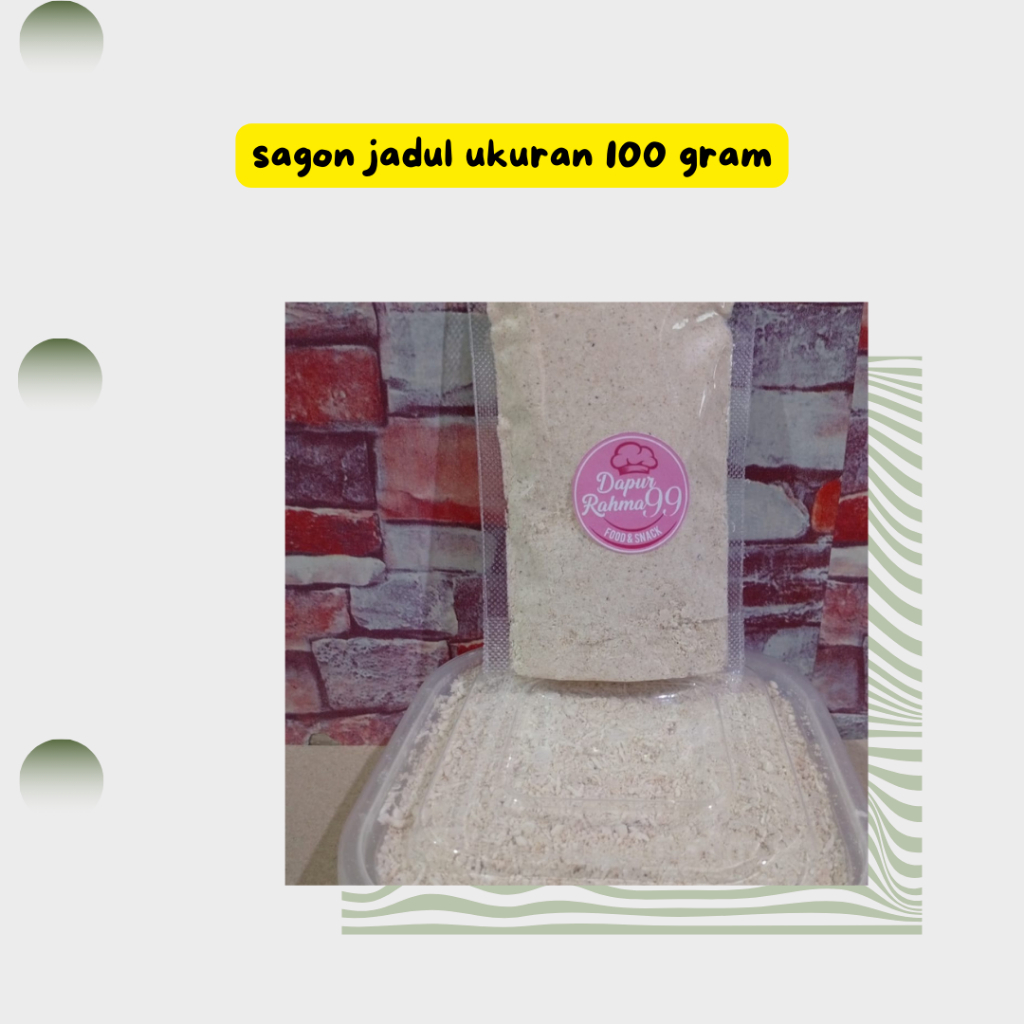 Sagon Bubuk Makanan Jadul Manis Renyah 100gr