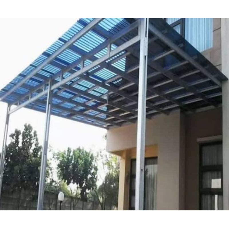 kanopi minimalis atap solartuff gelombang