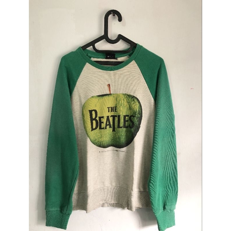 crewneck apple the beatles original / sweater band the beatles / crewneck hijau