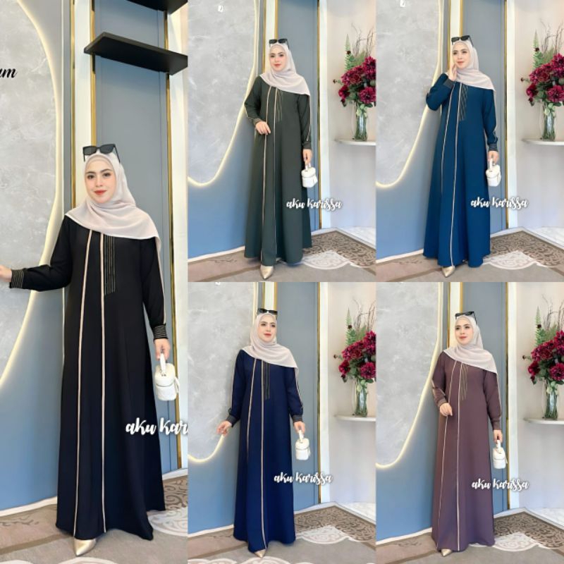 TERMURAH ORI AKU KARISSA / GAMIS  ANZALA BORDIR CANTIK #2