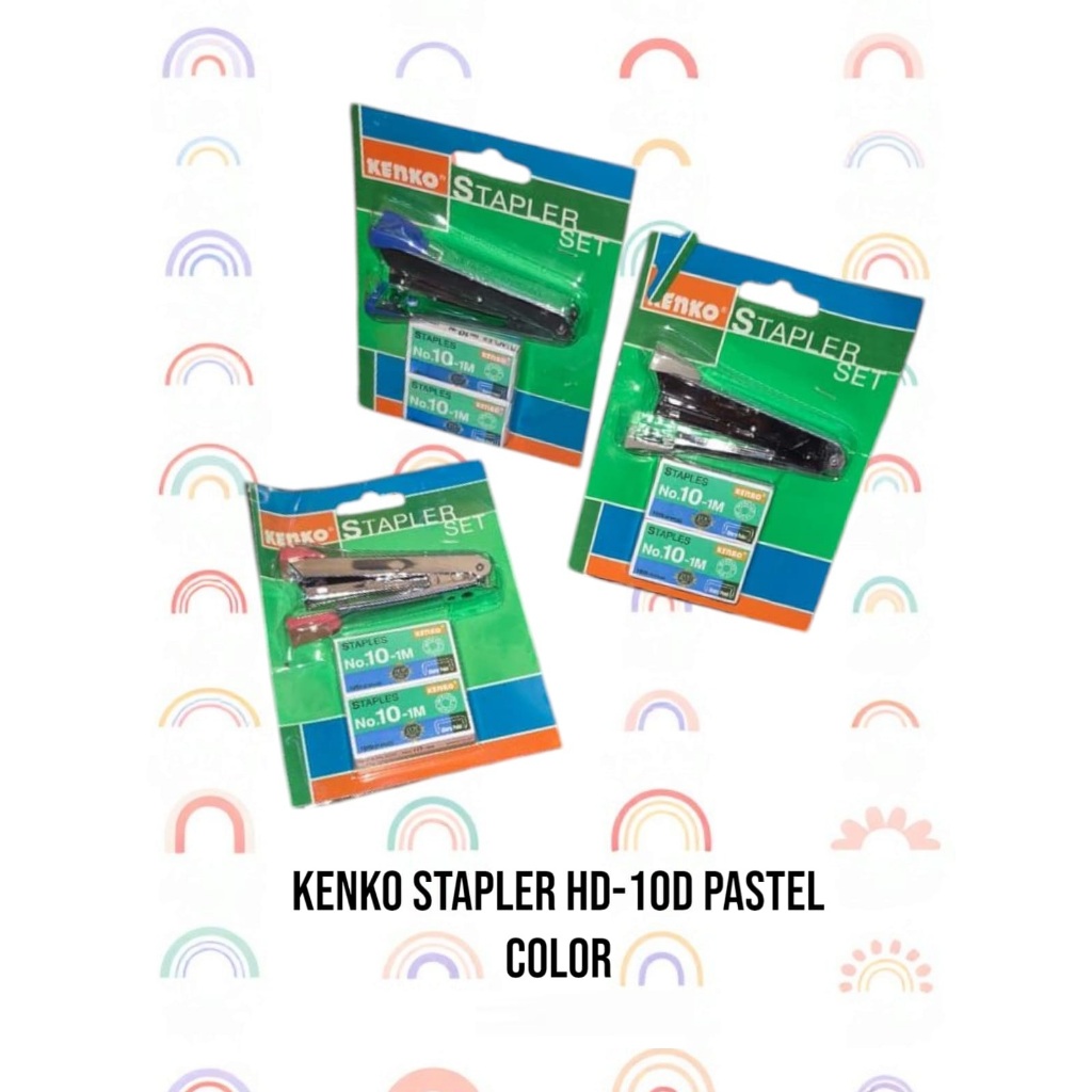 

STAPLER HD-10D PASTEL COLOR/KENKO /STAPLER +STAPLES PASTEL COLOR