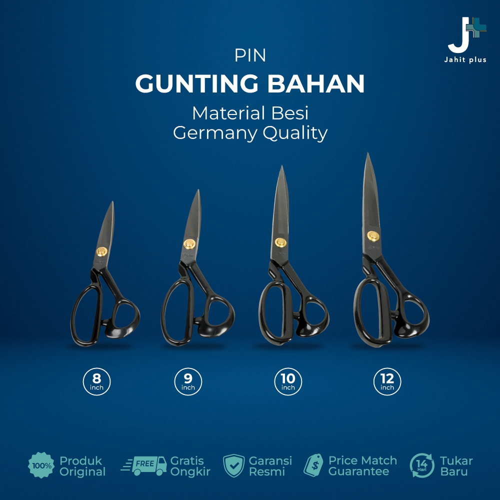 

Gunting Potong Bahan Kain Tailor Germany Quality Ukuran 8" 9" 10" 11" 12" Inch