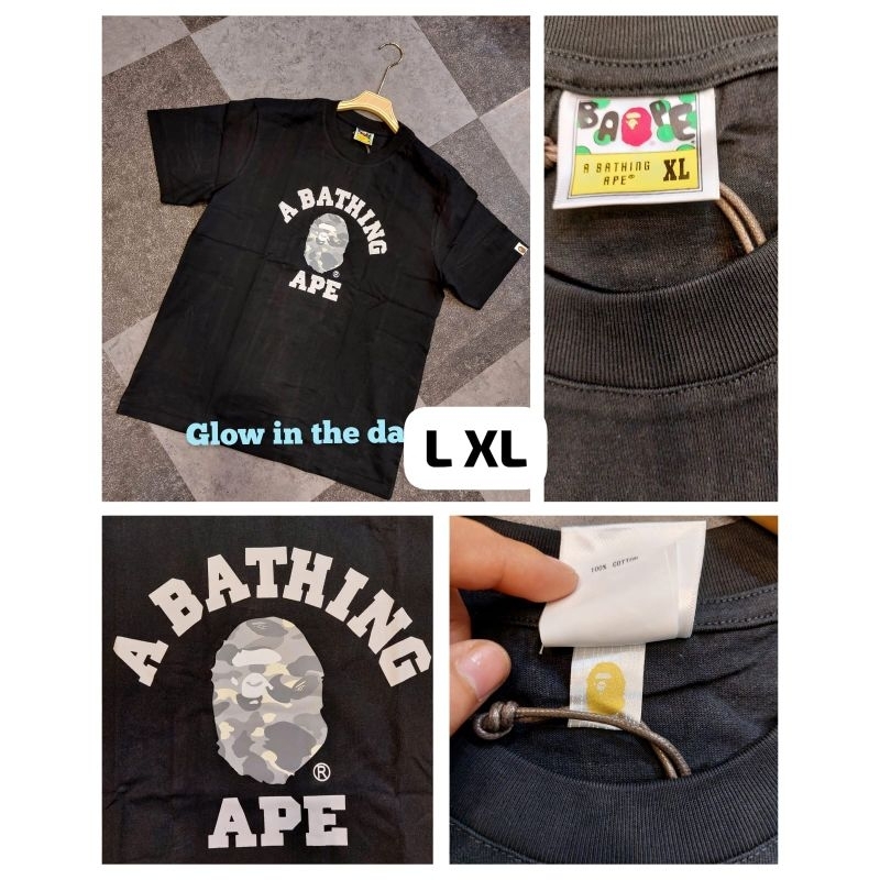 kaos BP kpala abu glow in the dark