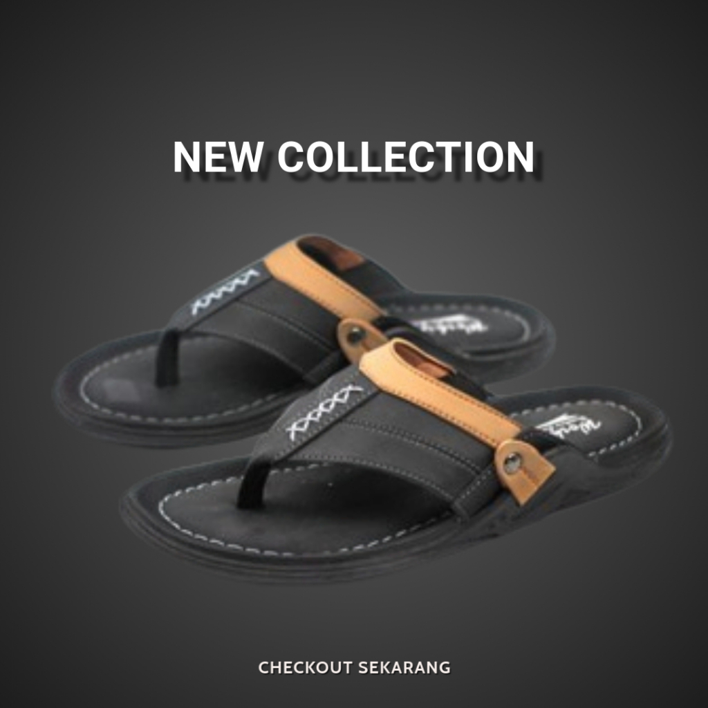 Sandal Jepit Casual Pria Kondangan Lebaran Cowok Dewasa Remaja Laki Laki Orang Tua Kekinian R 01