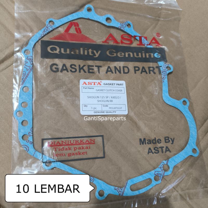 PAKING BLOK KOPLING SHOGUN 125 SP / AXELO / SHOGUN RR ASTA (10 LEMBAR)