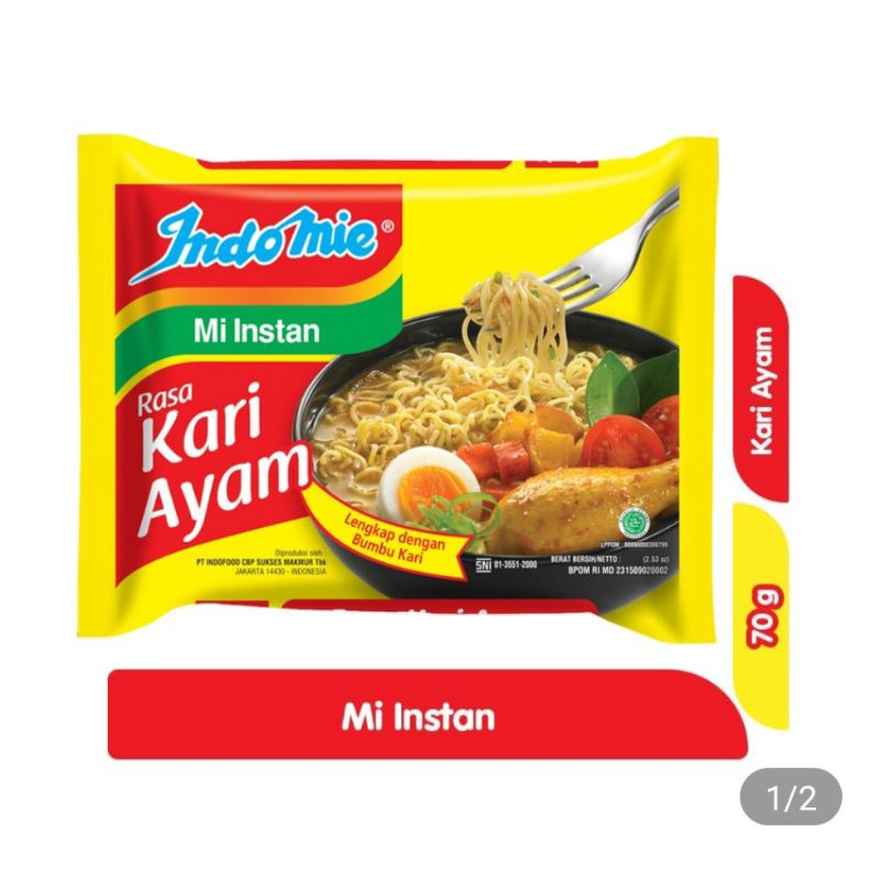 

Indomie Rebus Rasa Kari Ayam Bundling isi 5