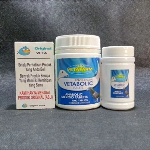 VETABOLIC VETAFARM DOPING VITAMIN SUPLEMEN OBAT KUAT MERPATI BALAP STAMINA ECER PER BUTIR