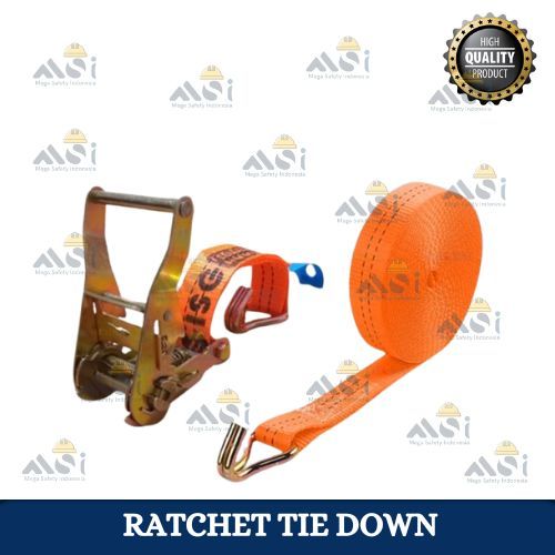 Ratchet Tie Down Webbing Lashing Belt 4CM / Cargo Belt 2 TON / Tali Pengikat Barang
