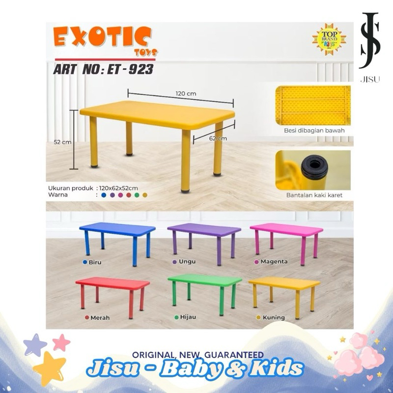 EXOTIC MEJA PERSEGI PANJANG ET-923 Meja belajar Anak