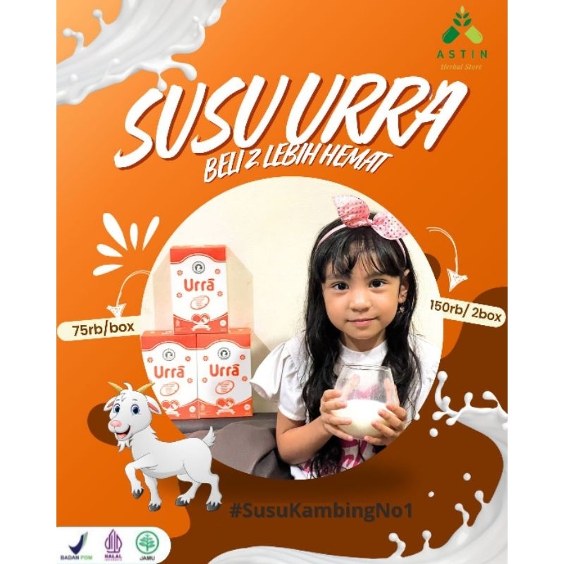 

(PAKET HEMAT) 2 Box URRA - Susu Pendukung Tumbuh Kembang Anak