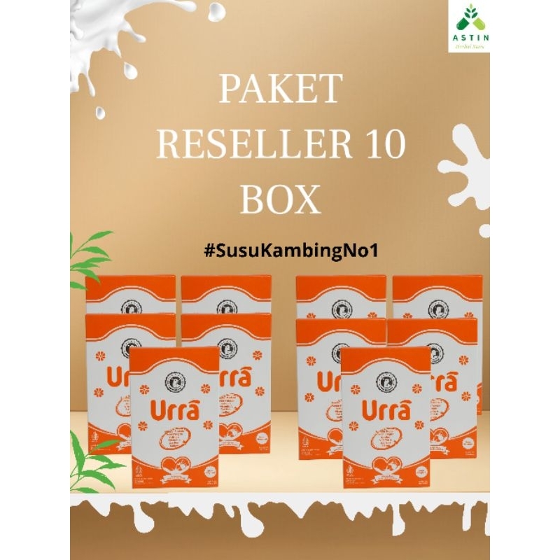 

(PAKET RESELLER 10 BOX) Susu urra - Kambing Saanen Halal BPOM