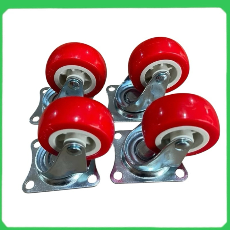 Roda Etalase 2 inch Hidup Roda trolly Heavty duty TOT Set 4 pcs