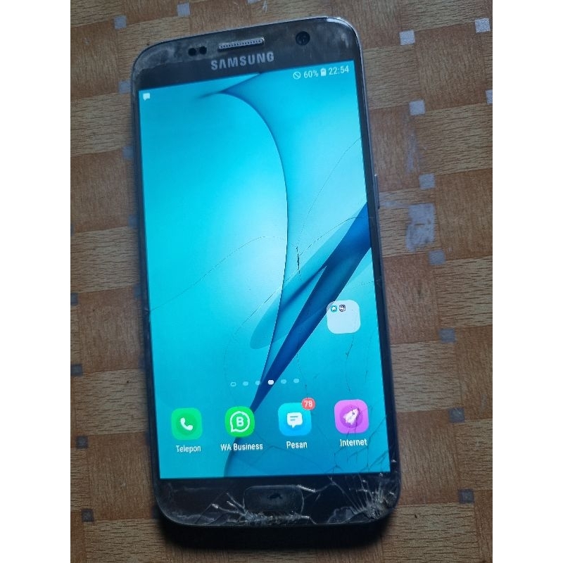 LCD SAMSUNG S7 PLAT SM G930FD ORIGINAL TESTED MINUS SESUAI PIC TC RETAK