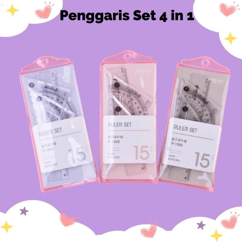 

Penggaris Set 4 in 1