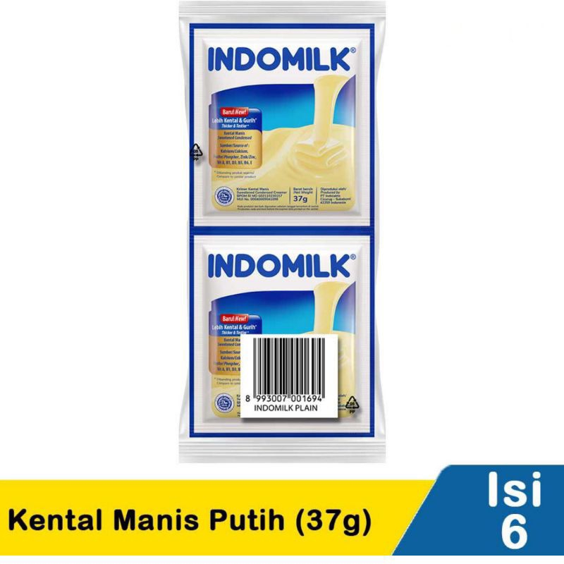 

indomilk SKM putih sachet isi 6