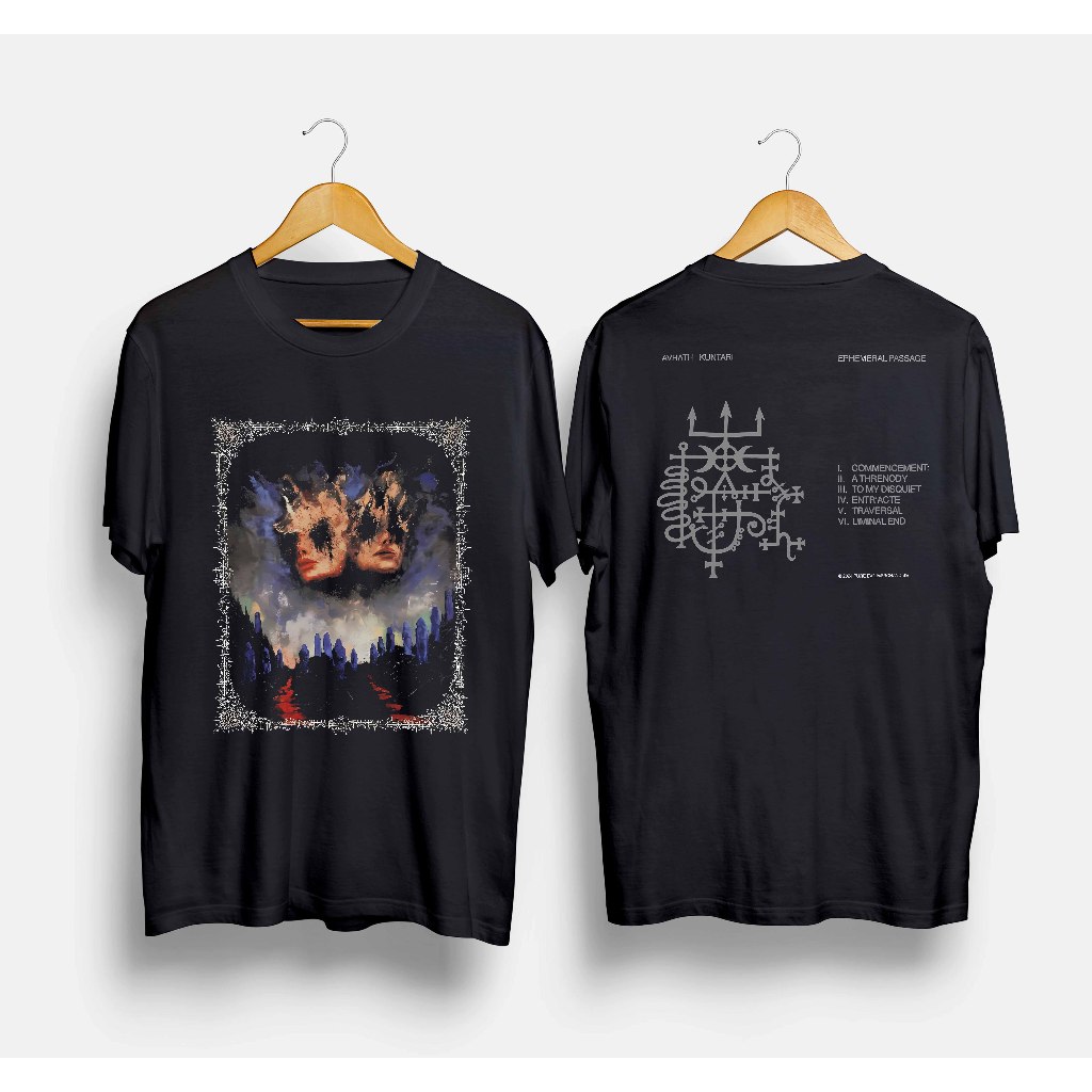 Tshirt Band Avhath x Kuntari - Ephemeral Passage / Kaos Band Metal