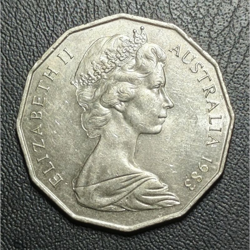 Koin Asing Australia 50 sen