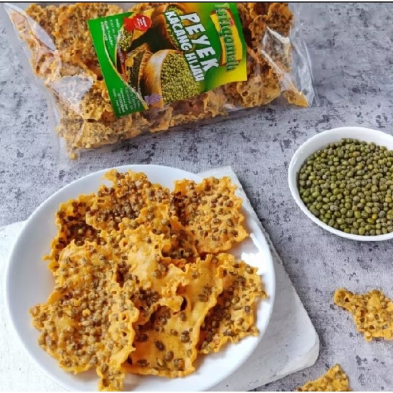 

Peyek Kacang Hijau Crispy Renyah Gurih berkualitas 200g