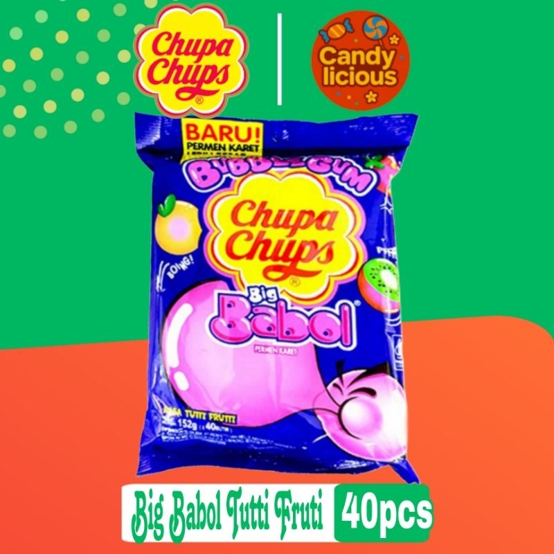 

Permen Karet Big Babol Tutti Frutti Bag Besar 152gr isi 40pcs