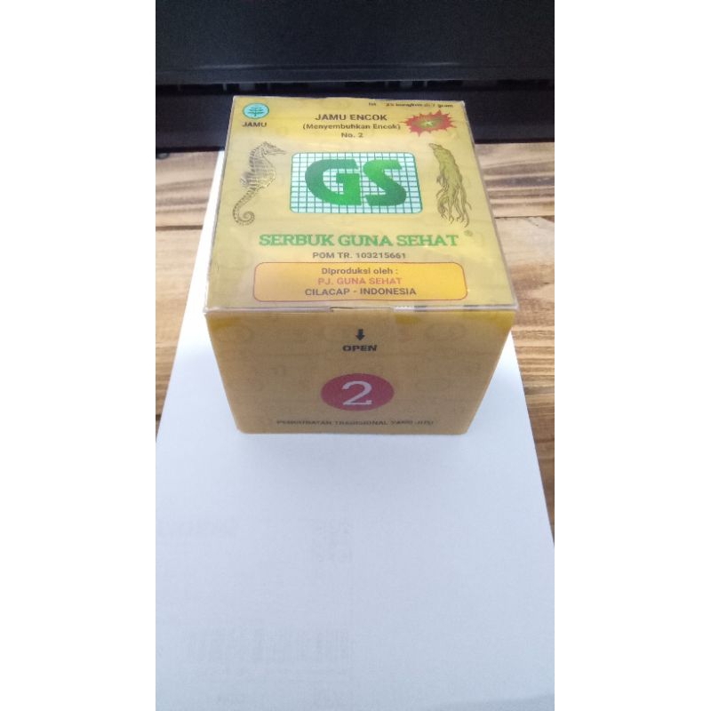 

jamu serbuk GS NO 2 encok dan pegel linu