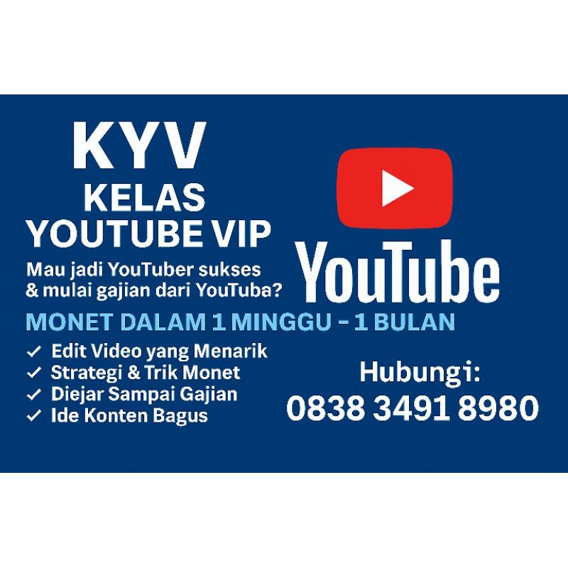 kelas YouTube vip
