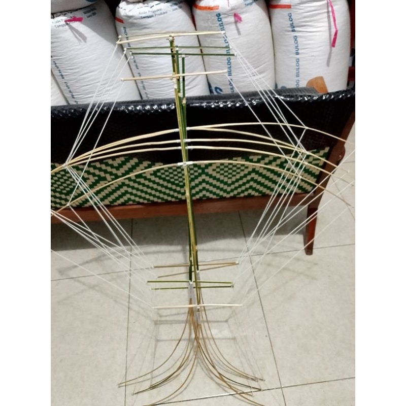 kerangka layangan cotek belolong knockdown langsung pasang