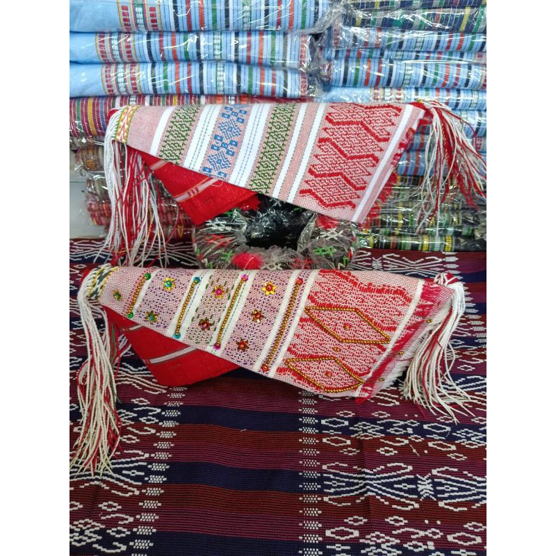 Bulang Simalungun Motif Tenun Full Payet