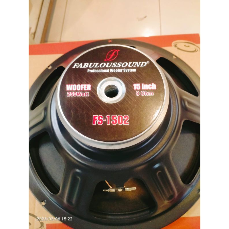 FABULOUS FS-1502 Speaker Komponen 15 inch Kualitas Bagus