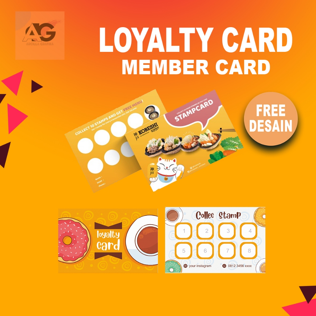 

Cetak Kartu Loyalty Card - Kartu Member Stemp - bahan kartu Tik 260