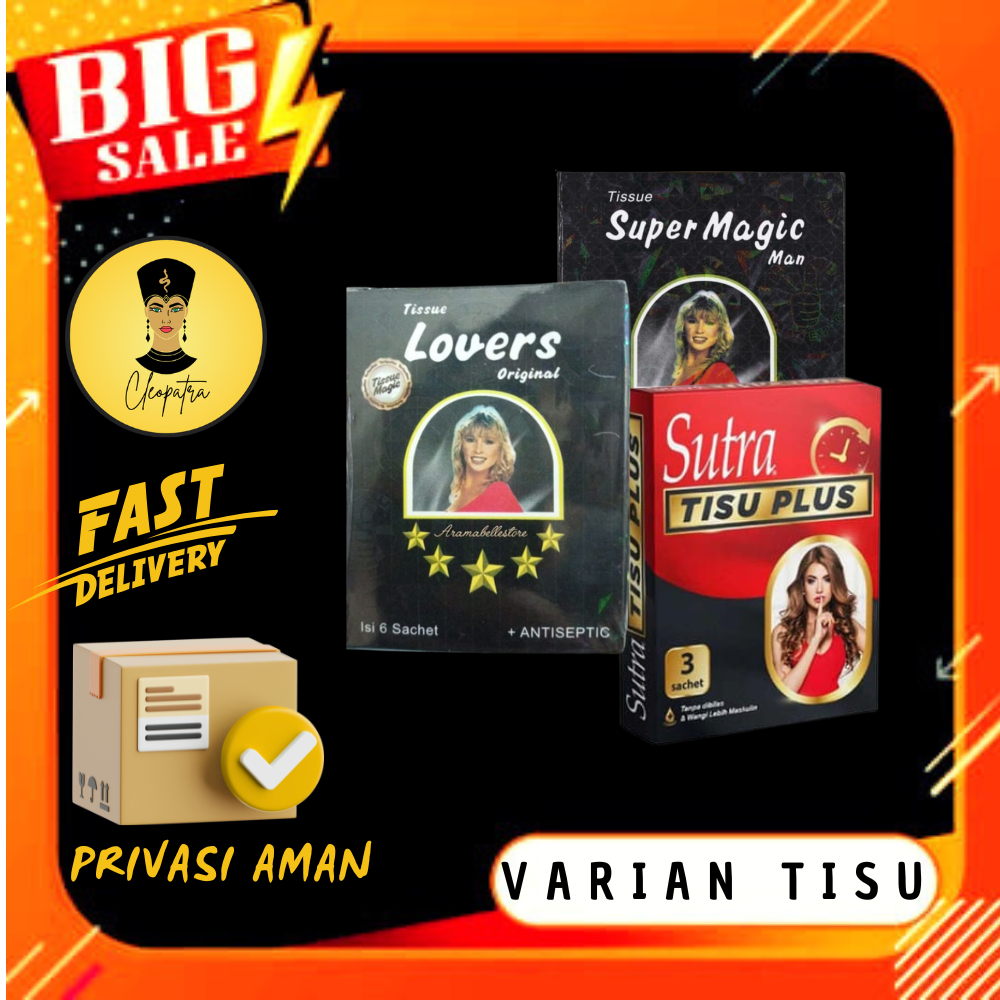 Varian Tisu Magic - Tissue Lovers - Tissue Super Magic Man - Sutra Tisu Plus