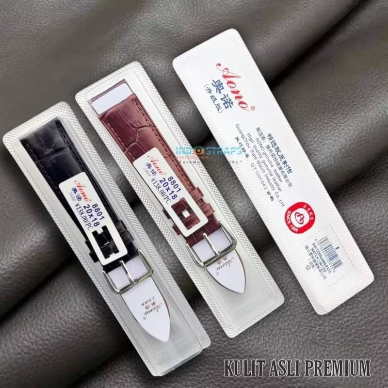 Tali Kulit Jam Tangan Universal Alexander Christie 14mm 16mm 18mm 20mm 22mm 24mm Motif Croco