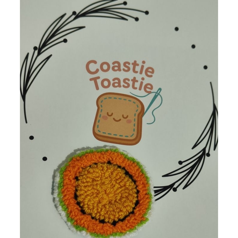 coaster / tatakan gelas / tatakan gelas rajut / handmade