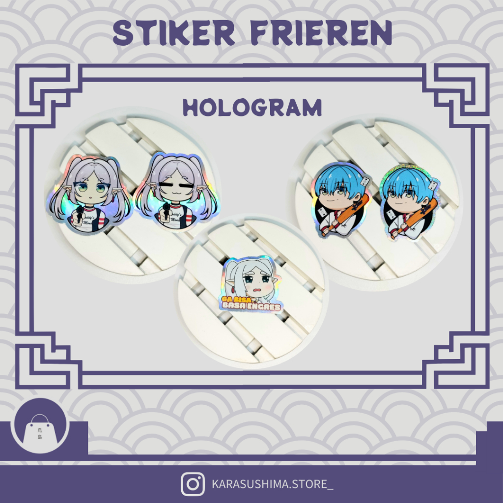 

STIKER FRIEREN HOLOGRAM - FRIEREN & HIMMEL