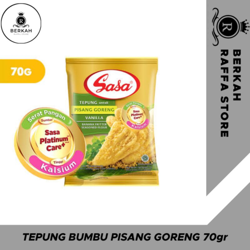 

Sasa Tepung Pisang Goreng Rasa Vanilla 70gr / Tepung Pisang Goreng / Banana Fritter Seasoned Flour