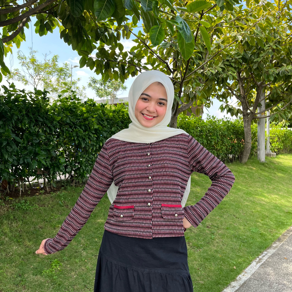 LUISA CARDI | Cardigan Knit | Atasan Crop | Cardigan Wanita