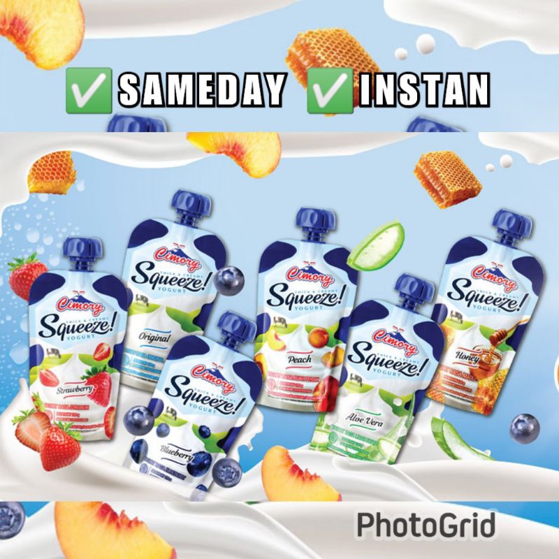 

[ KARTONAN/DUSAN ]Cimory Yogurt Squeeze 120 gram varian lengkap KHUSUS SAMEDAY INSTAN