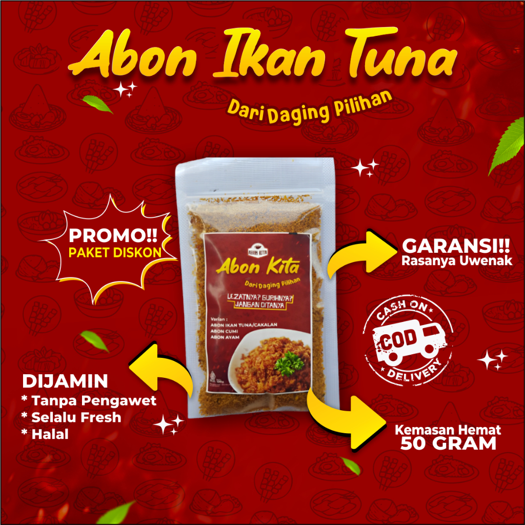 

Dapur kita abon ikan Tuna/Cakalang/Tongkol kemasan 50 gram